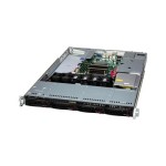 Supermicro SYS-511R-W 1U WIO with 4 hot-swap 3.5" SAS\/SATA (2 NVMe hybrid) bays, up to 2 PCIe 5.0 slots and 1 PCIe 4.0 slot
