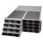 Supermicro SYS-F511E2-RT 4U 8-Node FatTwin with 6 hot-swap 2.5" NVMe/SAS/SATA Drives Per Node
