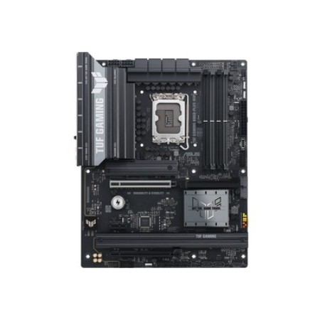 Asus TUF GAMING B860-PLUS WIFI Intel Core Ultra CPU B860 Chipset Socket LGA1851 4x DDR5 DIMM Slots 1x HDMI 1x DisplayPort 1x USB Type-C 4x SATA 6Gb/s Ports 1x 2.5Gb Ethernet 802.11be 2x2 Wi-Fi 7 ATX Gaming Desktop System Board (Motherboard)