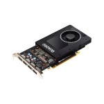 PNY VCQP2000-PB Quadro P2000 5GB GDDR5 160-Bit PCIe 3.0 x16 4-DisplayPort Single-Slot Graphics Card