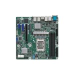 ASRock W680D4U-2L2T/G5 Rack Socket LGA1700 Intel W680 Chipset Micro-ATX System Board (Motherboard) Supports Core 13th/14th Gen Processor DDR5 4x DIMM