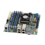 Supermicro X10SDV-2C-TLN2F Socket FCBGA-1667 System on Chip Chipset Mini-ITX System Board (Motherboard) Supports Pentium D1508 DDR4 4x DIMM