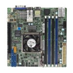 Supermicro X10SDV-4C-TLN4F Socket FCBGA1667 System on Chip Chipset Mini-ITX System Board (Motherboard) Supports Xeon D-1518 DDR4 4x DIMM