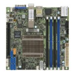 Supermicro X10SDV-8C-TLN4F Socket FCBGA-1667 System on Chip Chipset Mini-ITX System Board (Motherboard) Supports Xeon D-1541 DDR4 4x DIMM