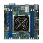 Supermicro X11SDV-8C-TLN2F Socket FCBGA-2518 System on Chip Chipset Mini-ITX System Board (Motherboard) Supports Xeon D-2141I DDR4 4x DIMM