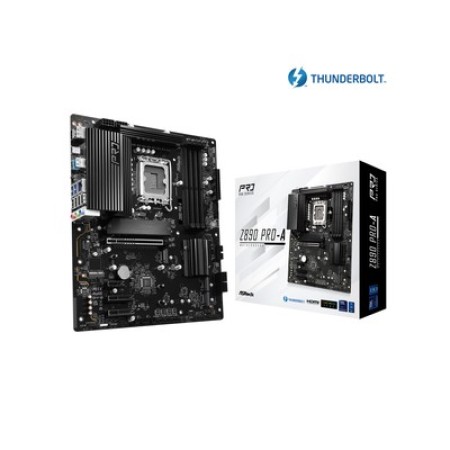 ASRock Z890 PRO-A Intel Z890 Core Ultra CPU Socket LGA1851RL-ILM 4x Dual Channel DDR5 DIMM Slots 1x HDMI 1x DisplayPort 2.5 Gigabit LAN 10/100/1000/2500 ATX System Board (Motherboard)