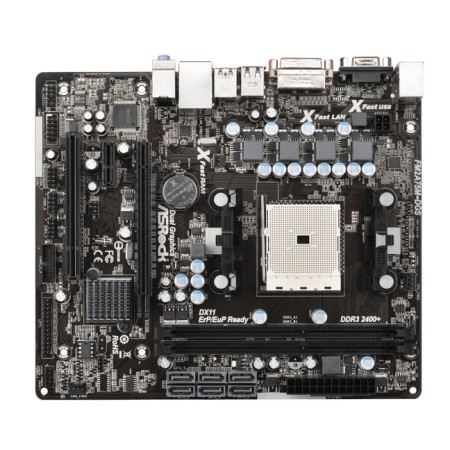 แอสร็อค 90-MXGQE0-A0UAYZ Socket FM2 AMD A75 Chipset 100W Processors Support DDR3 2x