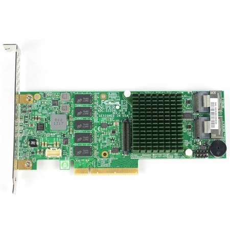 ซุปเปอร์ไมโคร AOC-S2208L-H8IR-PR 1Gb 8 Port 2208 Sas Raid Controller