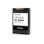 Western Digital WUS4BA138DSP3X3 Hard Drive 3.84TB SSD NVMe PCIe 3.1 U.2, ISE TLC 1DWPD - Ultrastar DC SN840 Series